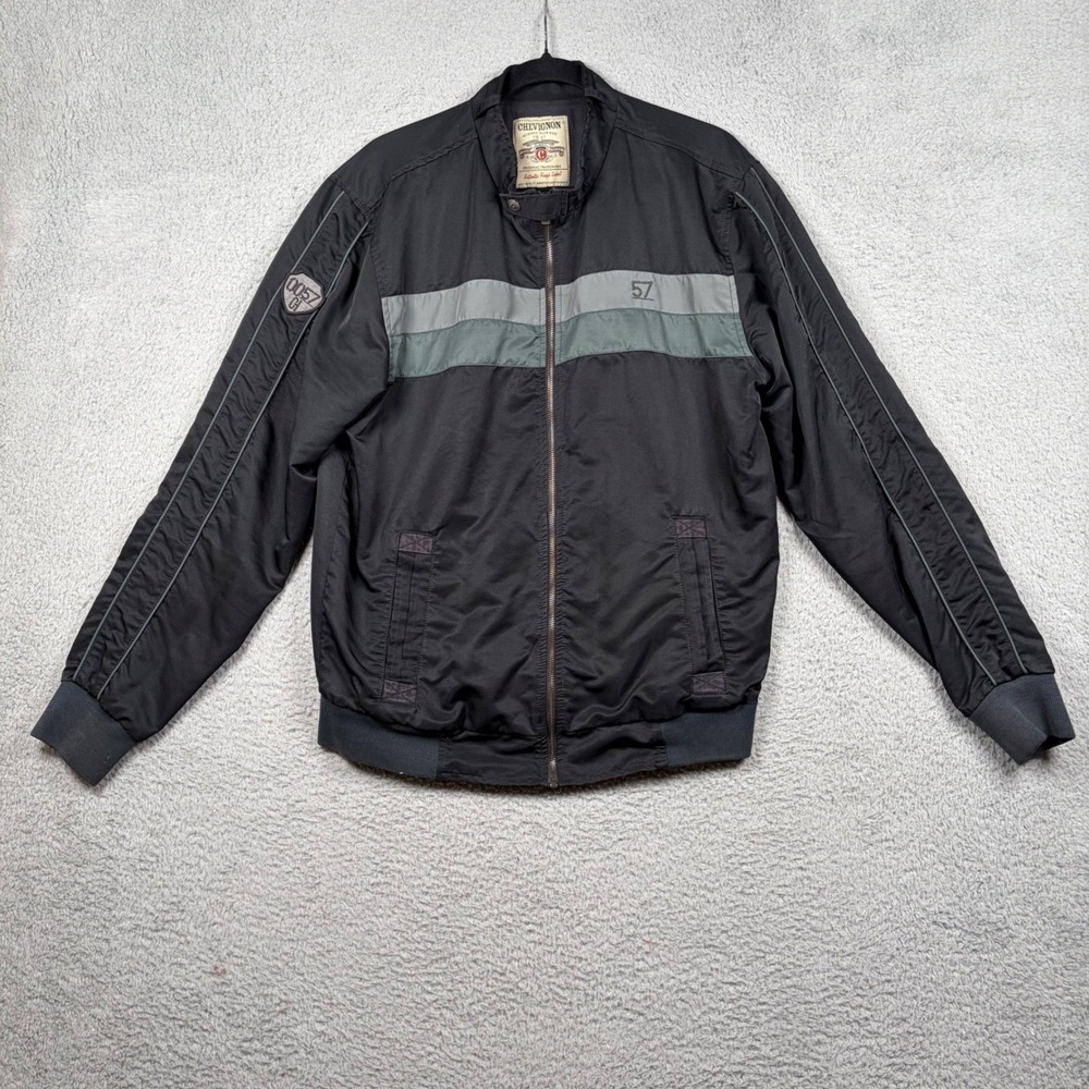 VTG Chevignon CH-57 Authentic‎ Rough Label Jacket Men L Varsity Bomber Retro 90s